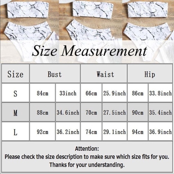 LAST TWO🖤White Marble Bikini - Picture 3 of 4